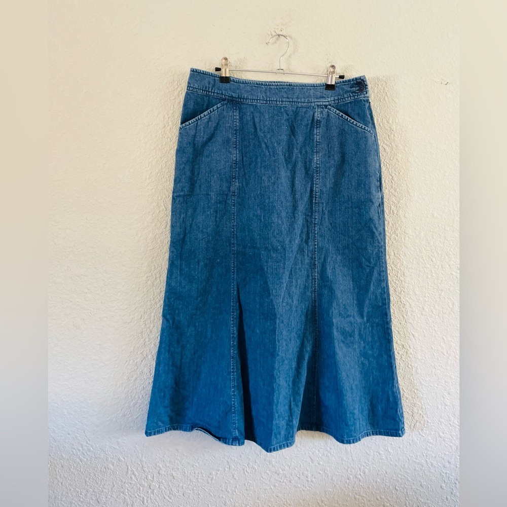 Vintage Pendleton Denim Midi Skirt